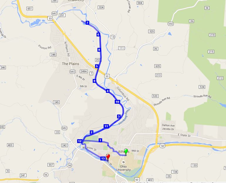 Course Map Athens Half Marathon – HalfMarathons